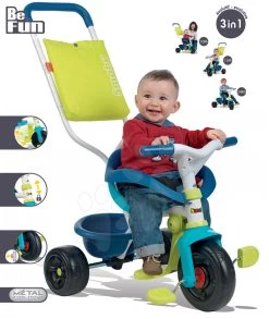 Dreirad Für Baby Be Fun Confort Blue Smoby Blau Ab 10 Monaten -Smoby 740405 i smoby trojkolka