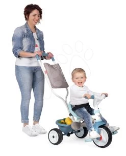 Dreirad Mit Rückenlehne Be Move Comfort Tricycle Blue Smoby Mit EVA-Rädern Und Führungsstange Mit Tasche Blau Ab 10 Monaten