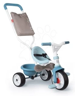 Dreirad Mit Rückenlehne Be Move Comfort Tricycle Blue Smoby Mit EVA-Rädern Und Führungsstange Mit Tasche Blau Ab 10 Monaten -Smoby 740414 n smoby trojkolka