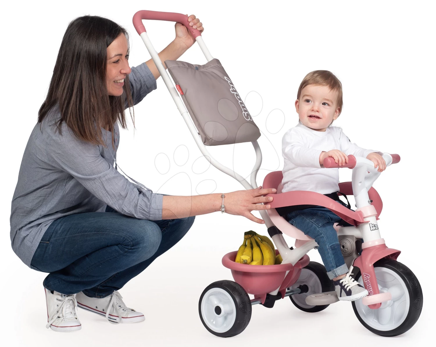 Dreirad Mit Rückenlehne Be Move Comfort Tricycle Pink Smoby Mit EVA-Rädern Und Führungsstange Mit Tasche Rosa Ab 10 Monaten 10 Dreirad Mit Rückenlehne Be Move Comfort Tricycle Pink Smoby Mit EVA-Rädern Und Führungsstange Mit Tasche Rosa Ab 10 Monaten – Bild 10