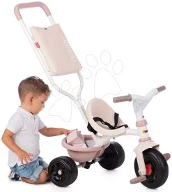 Dreirad Be Fun Comfort Tricycle Pink Smoby Mit Doppelter Führungsschiene Und Tasche Ab 10 Monaten SM740417 -Smoby 740417 h smoby trojkolka