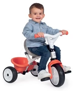 Dreirad Mit Hoher Rückenlehne Baby Balade Tricycle Red Smoby Mit Sonnenschirm Und EVA-Rädern Rot Ab 10 Monaten -Smoby 741105 d smoby trojkolka