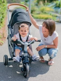 Dreirad Und Kinderwagen Faltbar Evolutive Robin Trike Smoby Mit Klappbarer Rückenlehne Und Leisen Rädern Ab 6 Monaten -Smoby 741300 h smoby trojkolka
