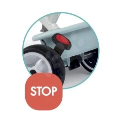 Dreirad Und Kinderwagen In Einem Mit Der Hohen Rücklehne Baby Balade Plus Tricycle Blue Smoby Mit Bremse Und EVA-Rädern Blau Ab 10 Monaten -Smoby 741400 e smoby trojkolka