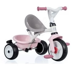 Dreirad Und Kinderwagen In Einem Mit Der Hohen Rücklehne Baby Balade Plus Tricycle Pink Smoby Mit Bremse Und EVA-Rädern Rosa Ab 10 Monaten -Smoby 741401 d smoby trojkolka