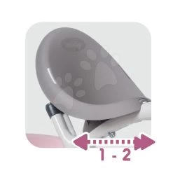 Dreirad Und Kinderwagen In Einem Mit Der Hohen Rücklehne Baby Balade Plus Tricycle Pink Smoby Mit Bremse Und EVA-Rädern Rosa Ab 10 Monaten -Smoby 741401 g smoby trojkolka