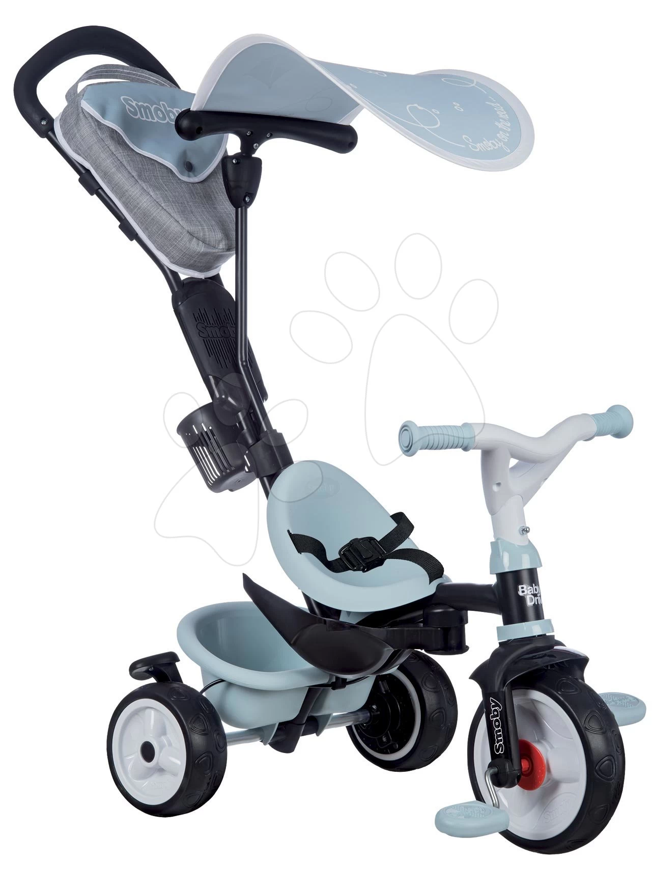 Dreirad Und Kinderwagen In Einem Mit Bremse Baby Driver Plus Blue Smoby Mit EVA-Rädern Und Intuitiver Steuerung Blau Ab 10 Monaten 2 Dreirad Und Kinderwagen In Einem Mit Bremse Baby Driver Plus Blue Smoby Mit EVA-Rädern Und Intuitiver Steuerung Blau Ab 10 Monaten – Bild 2