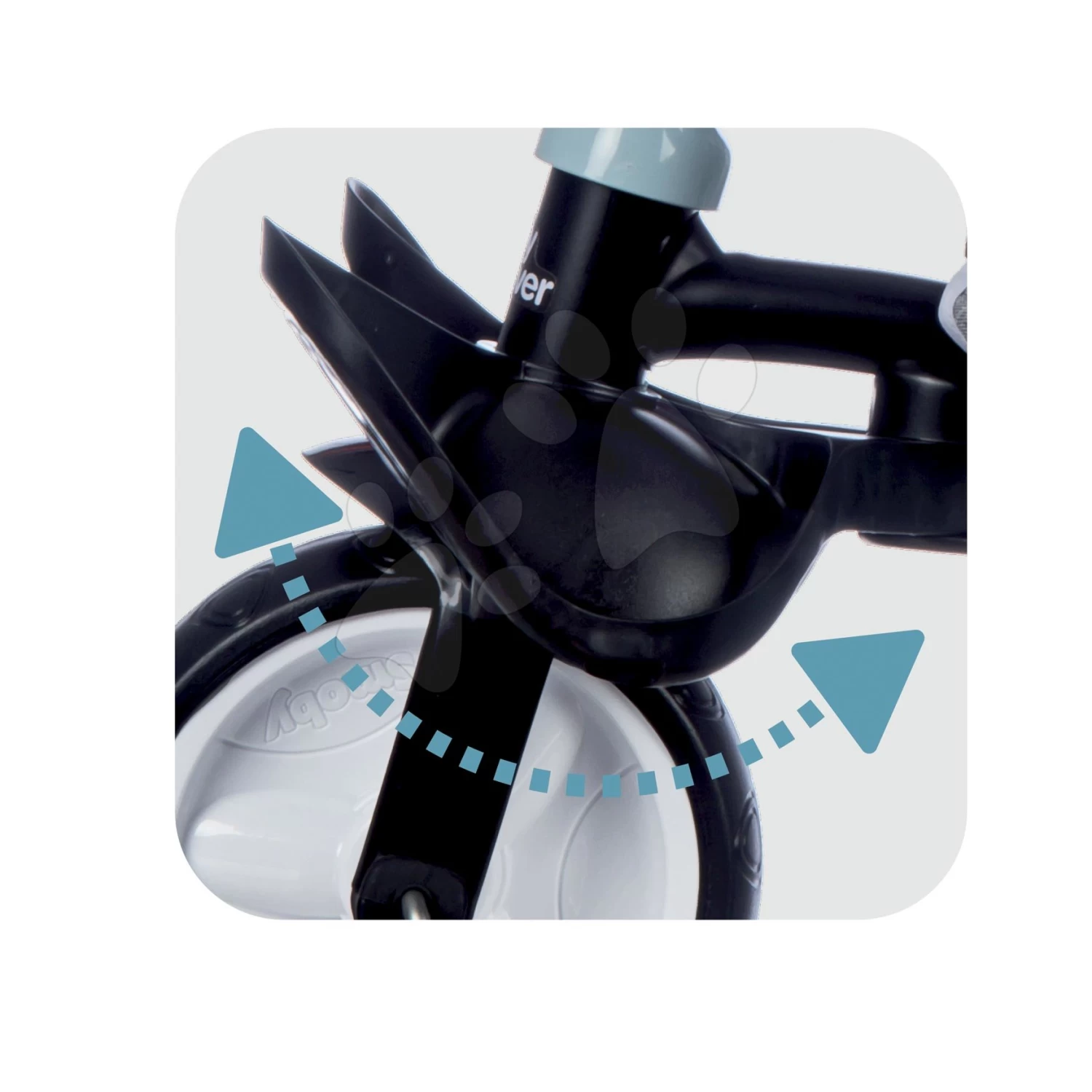 Dreirad Und Kinderwagen In Einem Mit Bremse Baby Driver Plus Blue Smoby Mit EVA-Rädern Und Intuitiver Steuerung Blau Ab 10 Monaten 8 Dreirad Und Kinderwagen In Einem Mit Bremse Baby Driver Plus Blue Smoby Mit EVA-Rädern Und Intuitiver Steuerung Blau Ab 10 Monaten – Bild 8