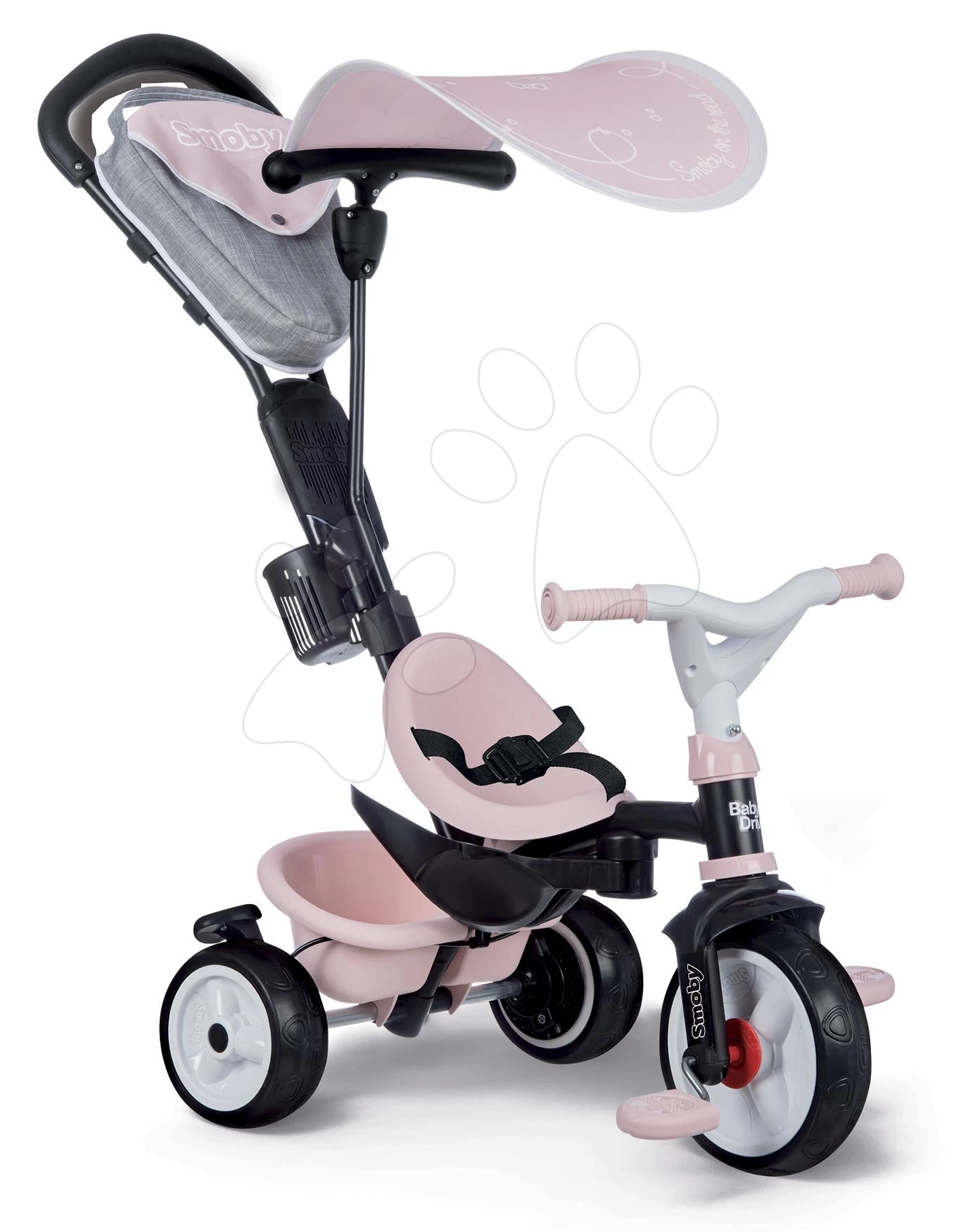Dreirad Und Kinderwagen In Einem Mit Bremse Baby Driver Plus Pink Smoby Mit EVA-Rädern Und Intuitiver Steuerung Pink Ab 10 Monaten 2 Dreirad Und Kinderwagen In Einem Mit Bremse Baby Driver Plus Pink Smoby Mit EVA-Rädern Und Intuitiver Steuerung Pink Ab 10 Monaten – Bild 2