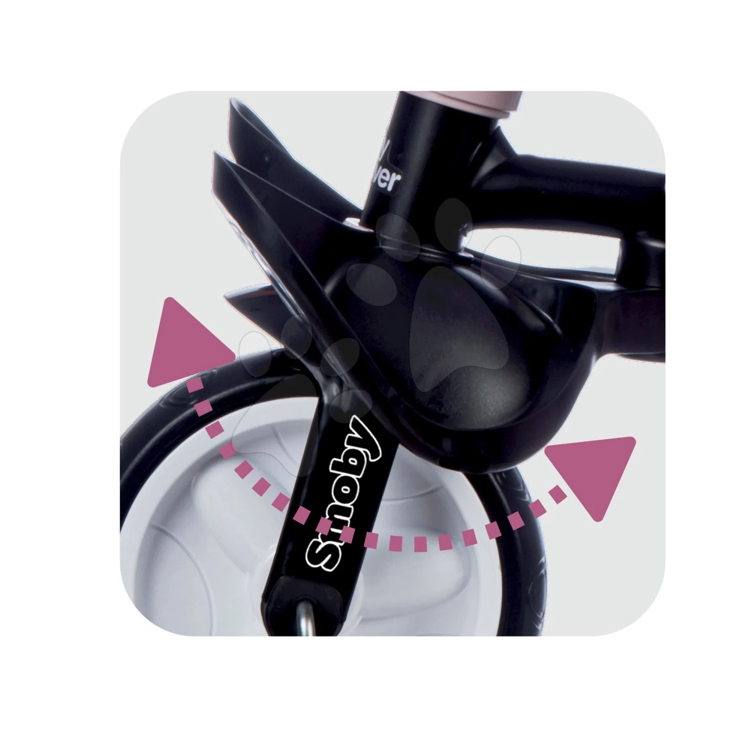 Dreirad Und Kinderwagen In Einem Mit Bremse Baby Driver Plus Pink Smoby Mit EVA-Rädern Und Intuitiver Steuerung Pink Ab 10 Monaten 8 Dreirad Und Kinderwagen In Einem Mit Bremse Baby Driver Plus Pink Smoby Mit EVA-Rädern Und Intuitiver Steuerung Pink Ab 10 Monaten – Bild 8
