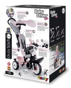 Dreirad Und Kinderwagen In Einem Mit Bremse Baby Driver Plus Pink Smoby Mit EVA-Rädern Und Intuitiver Steuerung Pink Ab 10 Monaten 30 Dreirad Und Kinderwagen In Einem Mit Bremse Baby Driver Plus Pink Smoby Mit EVA-Rädern Und Intuitiver Steuerung Pink Ab 10 Monaten -Smoby 741501 n smoby trojkolka
