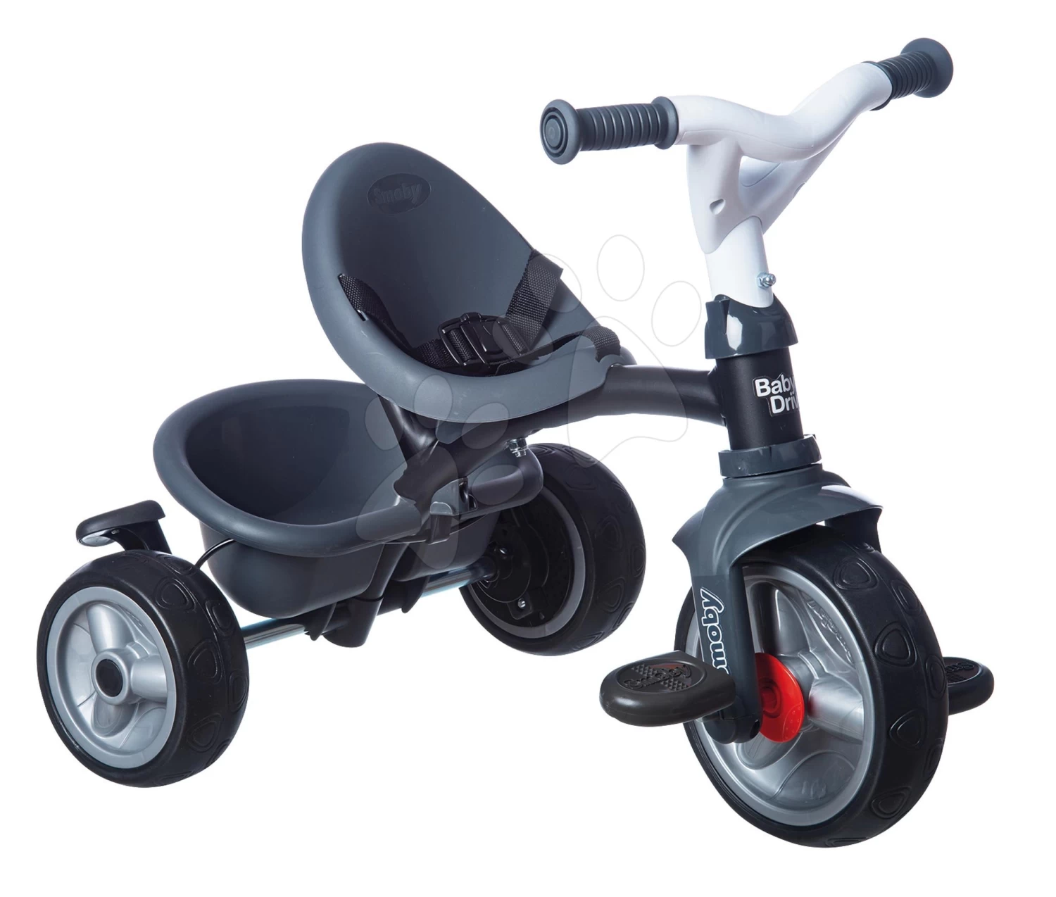 Dreirad Und Kinderwagen In Einem Mit Bremse Baby Driver Plus Grey Smoby Mit EVA-Rädern Und Intuitiver Steuerung Grau Ab 10 Monaten 4 Dreirad Und Kinderwagen In Einem Mit Bremse Baby Driver Plus Grey Smoby Mit EVA-Rädern Und Intuitiver Steuerung Grau Ab 10 Monaten – Bild 4