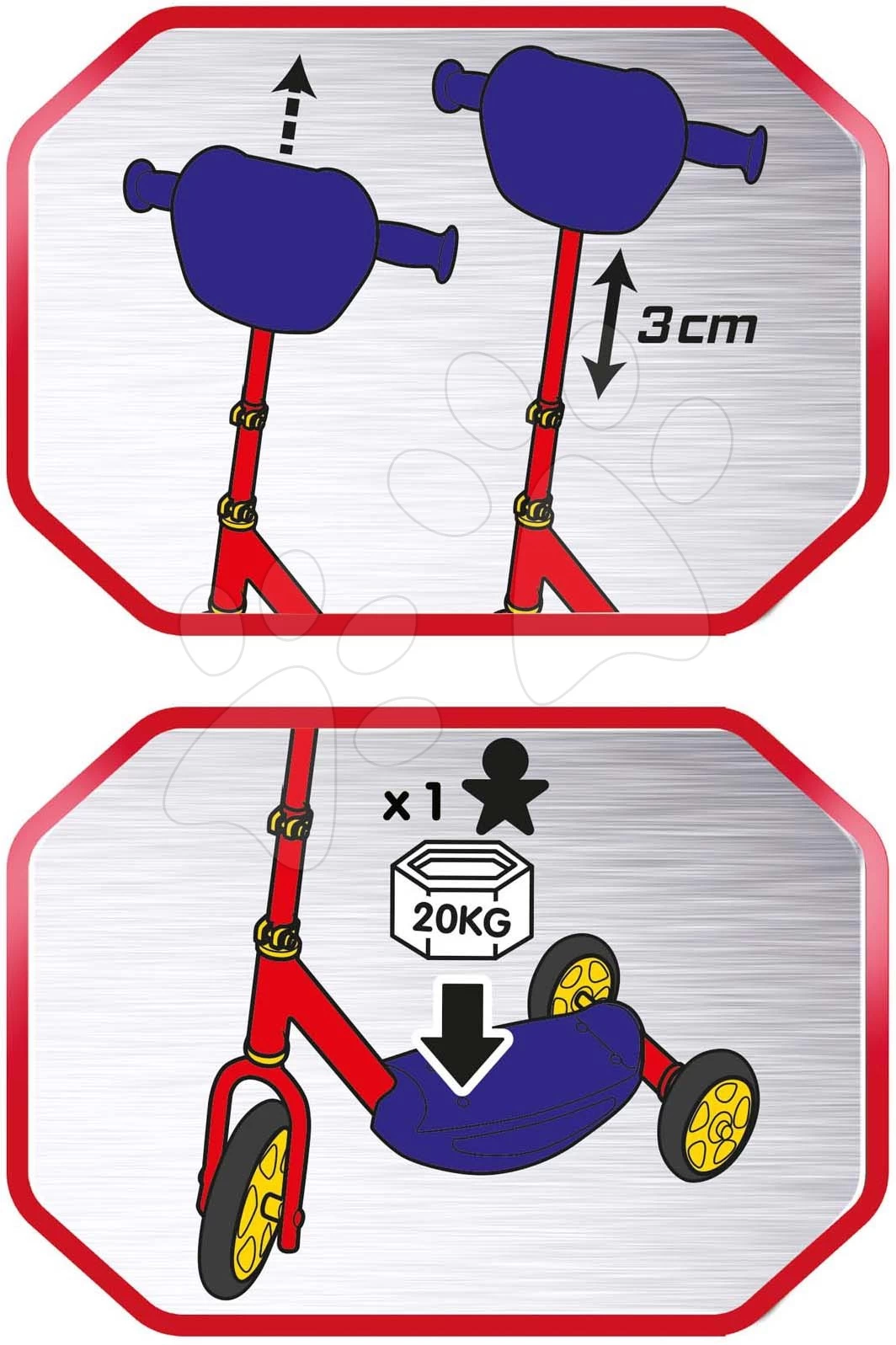 Scooter 3 Räder Cars 3 Wheels Scooter Smoby Mit Höhenverstellbaren Und Rutschfesten Rädern Ab 3 Jahren SM750114 2 Scooter 3 Räder Cars 3 Wheels Scooter Smoby Mit Höhenverstellbaren Und Rutschfesten Rädern Ab 3 Jahren SM750114 – Bild 2
