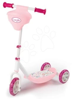 Dreirädriges Roller-Set Corolle Smoby Mit Körbchen Und Puppe Maria Im Rosa Kleid 30 Cm -Smoby 750179 a smoby trojkolka