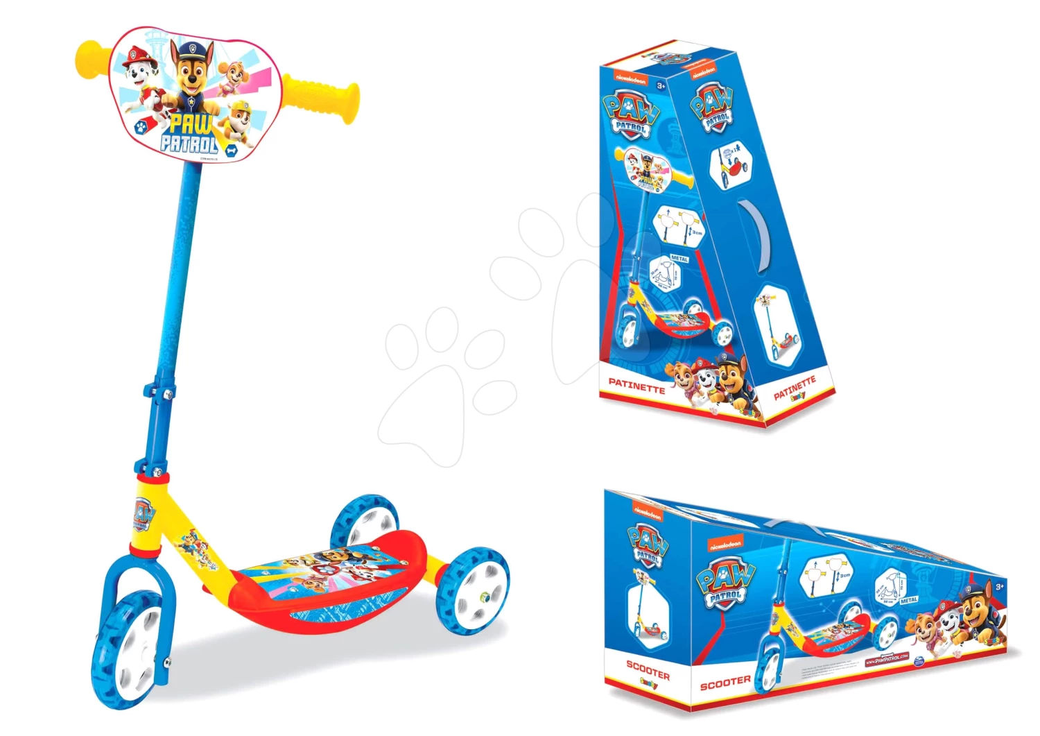 Roller Paw Patrol Smoby Dreirädriger Roller Paw Patrol Smoby Mit Verstellbarem Griff 67/70 Cm Antirutsch 1 Roller Paw Patrol Smoby Dreirädriger Roller Paw Patrol Smoby Mit Verstellbarem Griff 67/70 Cm Antirutsch