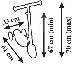 Scooter 3 Räder Aus Holz Frozen Wheels Foldable Scooter Smoby Zusammenklappbar Höhenverstellbar Und Rutschfest Geräuschlos Ab 3 Jahren SM750191 -Smoby 750191 f smoby kolobezka