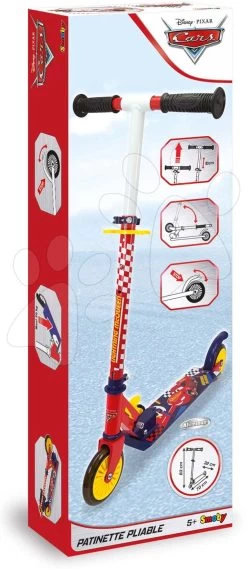 Scooter Cars 2 Wheels Foldable Smoby Faltbar Mit Bremse Höhenverstellbar Max. 83 Cm Ab 5 Jahren SM750337 -Smoby 750337 e smoby kolobezka