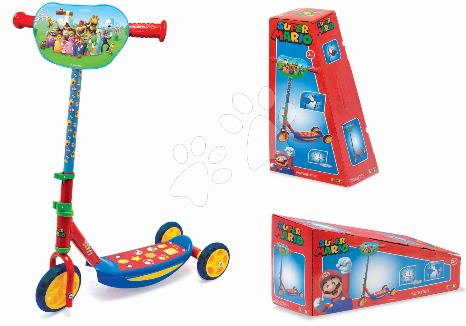 Roller Mit Drei Rädern Super Mario Smoby Mit Höhenverstellbarem Griff, Rutschfest 5 Roller Mit Drei Rädern Super Mario Smoby Mit Höhenverstellbarem Griff, Rutschfest – Bild 5