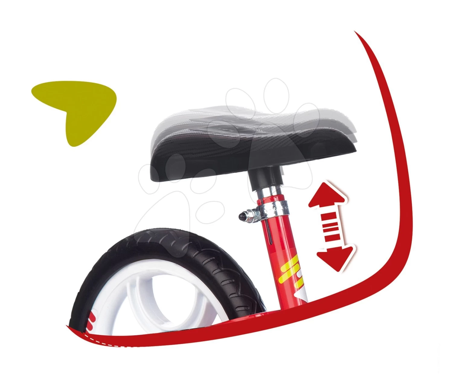 Balance Laufrad Balance Bike Comfort Red Smoby Mit Metallkonstruktion Und Höhenverstellbarem Sitz Ab 24 Monaten 2 Balance Laufrad Balance Bike Comfort Red Smoby Mit Metallkonstruktion Und Höhenverstellbarem Sitz Ab 24 Monaten – Bild 2