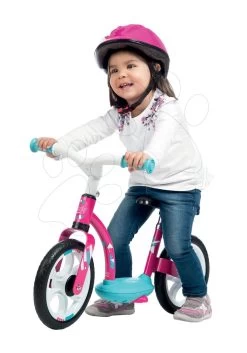 Balance Laufrad Balance Bike Comfort Pink Smoby Mit Metallkonstruktion Und Höhenverstellbarem Sitz Ab 24 Monaten