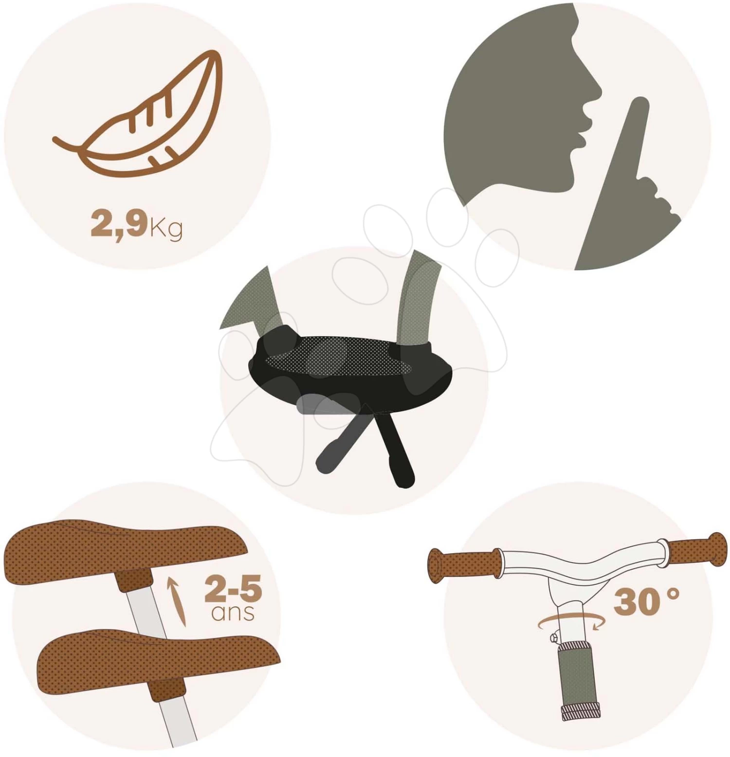 Balance Laufrad Balance Bike Comfort Smoby Mit Ultraleichter Konstruktion Und Leisem Gang 2,7 Kg Gummirädern Ab 24 Monatens SM770126 2 Balance Laufrad Balance Bike Comfort Smoby Mit Ultraleichter Konstruktion Und Leisem Gang 2,7 Kg Gummirädern Ab 24 Monatens SM770126 – Bild 2