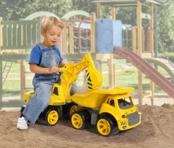 Set Rutsche Toboggan XL Smoby Mit Wasserlänge 230 Cm Und Bagger Mit Sitz 73 Cm Länge -Smoby 800055811 n big bager 1