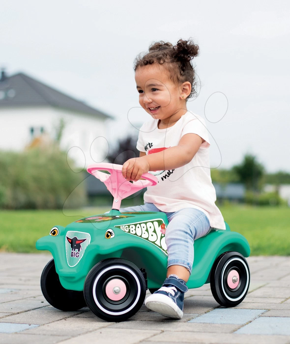 Set Rutsche Toboggan XS Blau Smoby Und Bobby Car Flamingo Rutscher 5 Set Rutsche Toboggan XS Blau Smoby Und Bobby Car Flamingo Rutscher – Bild 5