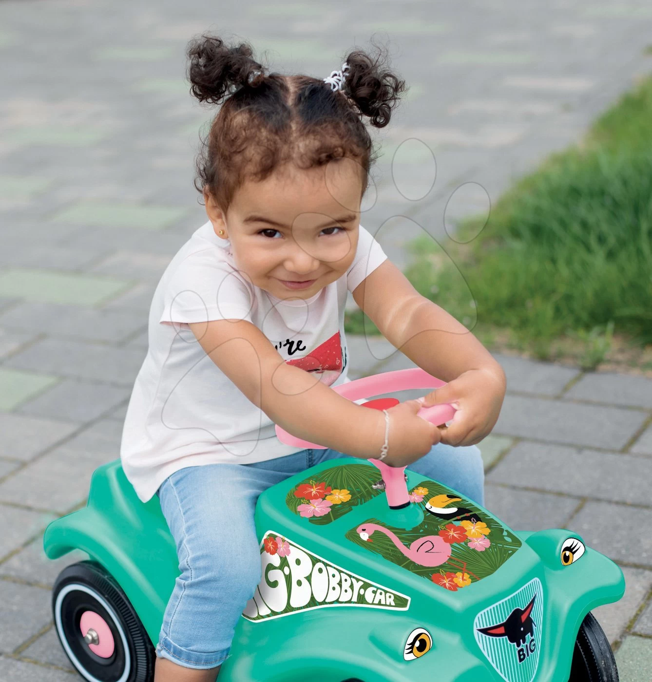 Set Rutsche Toboggan XS Blau Smoby Und Bobby Car Flamingo Rutscher 6 Set Rutsche Toboggan XS Blau Smoby Und Bobby Car Flamingo Rutscher – Bild 6