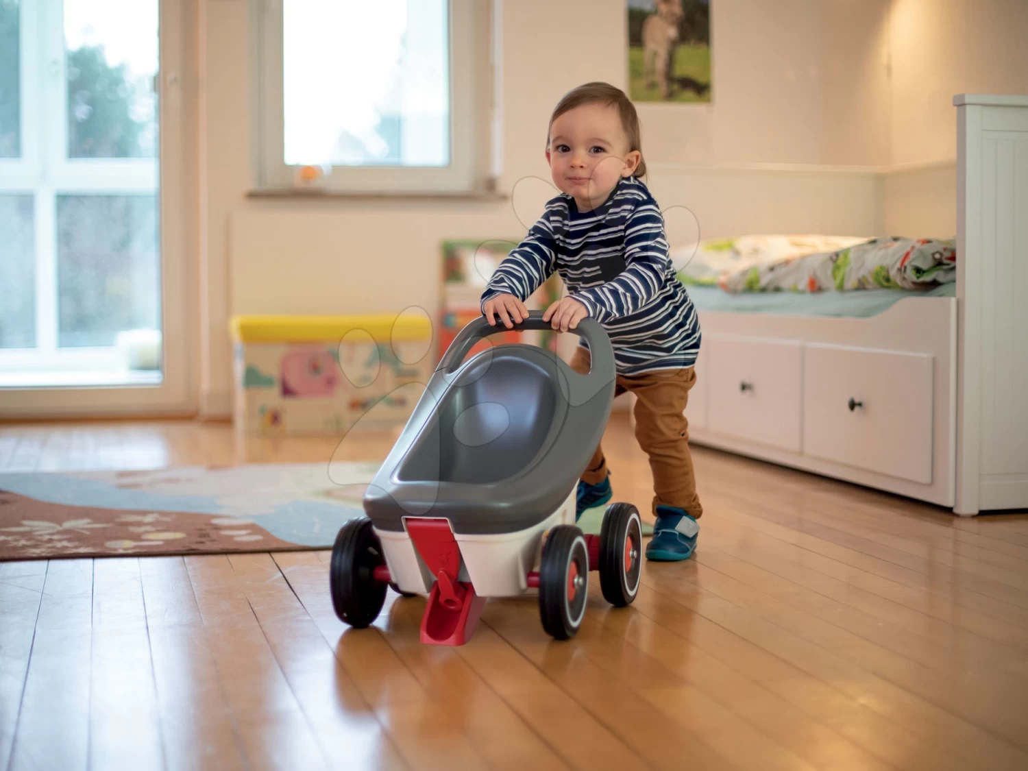 Set Spielhaus Für Die Puppe Large Doll's Play Center Natur D'Amour Baby Nurse Smoby Und Rutschfahrzeug Blowball Mit Lauflernhilfe Mit Kinderwagen Und Anhänger 3v1 6 Set Spielhaus Für Die Puppe Large Doll's Play Center Natur D'Amour Baby Nurse Smoby Und Rutschfahrzeug Blowball Mit Lauflernhilfe Mit Kinderwagen Und Anhänger 3v1 – Bild 6