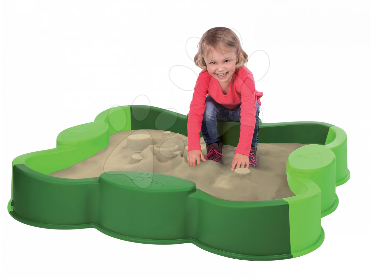 Set Rutsche Toboggan Super Megagliss 2in1 Smoby Und Sandkasten Vierblättriges Kleeblatt Vario BIG Mit Segel 6 Set Rutsche Toboggan Super Megagliss 2in1 Smoby Und Sandkasten Vierblättriges Kleeblatt Vario BIG Mit Segel – Bild 6