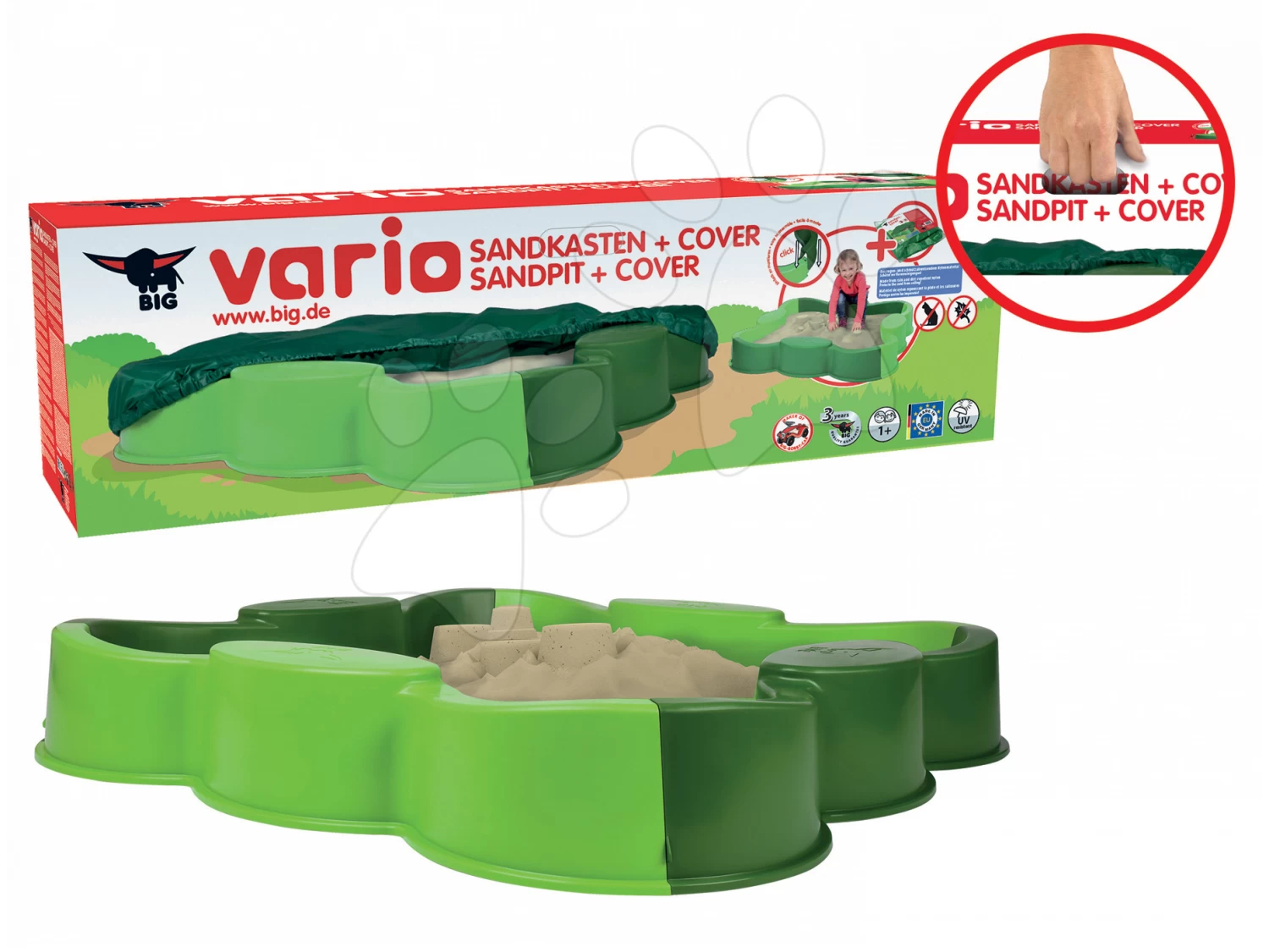 Set Rutsche Toboggan KS Smoby Mit Wasser Und Sandkasten Vierblättriges Kleeblatt Vario Mit Segel- Und Sportspielen 19 Set Rutsche Toboggan KS Smoby Mit Wasser Und Sandkasten Vierblättriges Kleeblatt Vario Mit Segel- Und Sportspielen – Bild 19