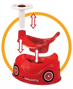 Set Didaktischer Tisch Activity Table Cotoons Smoby Mit Ton, Licht Und Töpfchen Spielzeugauto Mit Lenkrad Und Hupe -Smoby 800056801 e big nocnik