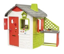 Rutschenset Toboggan Funny Länge 200 Cm Smoby Und Haus Neo Jura Lodge Mit Einer Küche Volle Tür ​​und Klingel