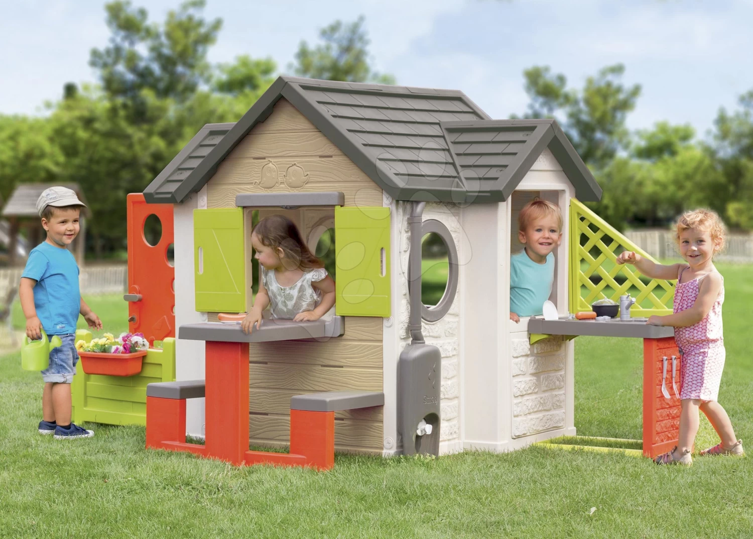 Rutschenset Toboggan XL Smoby Mit Wasser Länge 230 Cm Und My House Haus Mit 2 Türen 19 Rutschenset Toboggan XL Smoby Mit Wasser Länge 230 Cm Und My House Haus Mit 2 Türen – Bild 19