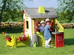 Rutschenset Toboggan Super Megagliss 2in1 Smoby Und Haus Neo Jura Lodge Mit Einer Erweiterungslösung -Smoby 810500 b smoby domcek