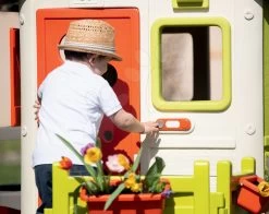 Rutschenset Toboggan Funny Länge 200 Cm Smoby Und Haus Neo Jura Lodge Mit Einer Küche Volle Tür ​​und Klingel -Smoby 810900 c smoby zvoncek