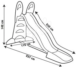 Eine Rutsche Mit Springbrunnen Toboggan XL Slide Green Smoby 230 Cm Gleitfläche Mit UV-Filter Ab 3 Jahren SM820302 -Smoby 820302 i smoby smyklavka 1