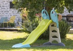 Eine Rutsche Mit Springbrunnen Toboggan XL Slide Green Smoby 230 Cm Gleitfläche Mit UV-Filter Ab 3 Jahren SM820302