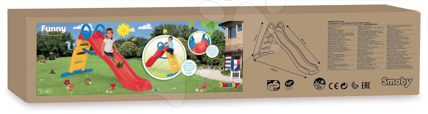 Rutsche Funny Rodel Smoby Länge 200 Cm Mit Ergonomischer Halterung Ab 24 Monaten 5 Rutsche Funny Rodel Smoby Länge 200 Cm Mit Ergonomischer Halterung Ab 24 Monaten – Bild 5