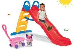 Set Rutsche Funny Toboggan Smoby 200 Cm Und Ein Abschleppwagen Minnie Mit Eimerset Ab 24 Monaten -Smoby 820401set 18 smoby set