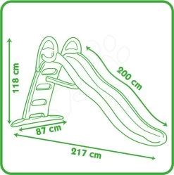 Set Rutsche Mit Springbrunnen Funny Double Toboggan Smoby 2 Meter Und Große Gießkanne Marienkäfer 3,5 Liter -Smoby 820402 f smoby smyklavka 2