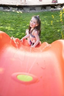 Rutsche Mit Spritzbrunnen Funny Toboggan Double Smoby 2 Meter Doppelwände Mit UV-Filter Ab 2 Jahren -Smoby 820402 xo smoby smyklavka 7