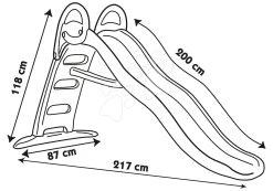 Rutsche Mit Springbrunnen Funny Slide Green Toboggan Smoby 2 Meter Doppelte Feste Struktur Mit UV-Filter Ab 24 Monaten -Smoby 820404 e smoby smyklavka