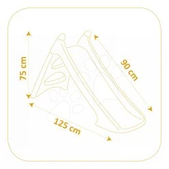 Rutschenset Smoby Toboggan XS Länge 90 Cm Und Haus Pretty Blue Ab 24 Monaten -Smoby 820611 b smoby smyklavka