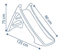 Rutsche Paw Patrol XS Slide Smoby 90 Cm Mit Wasserveranschluss Und UV-Filter Ab 24 Monaten SM820626