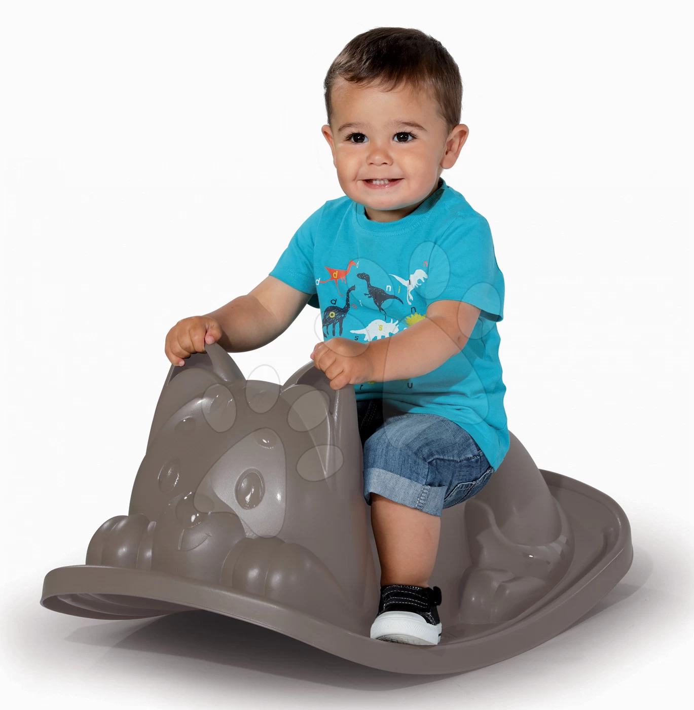 Set Rutsche Toboggan KS Smoby Mit Einer Länge Von 150 Cm Und Graue Schaukel Für Boden Kater Ab 24 Monaten 6 Set Rutsche Toboggan KS Smoby Mit Einer Länge Von 150 Cm Und Graue Schaukel Für Boden Kater Ab 24 Monaten – Bild 6