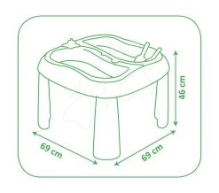 Rutschenset Toboggan KS Smoby Länge 1,5 M Und Tisch Wasser&Sand Ab 24 Monaten -Smoby 840107 f smoby stolik 2