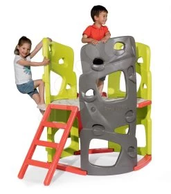 Set Rutsche Toboggan Super Megagliss 2v1 Smoby A Klettergerüst Multiactivity Climbing Tower Mit Kletterwänden Ab 24 Monaten -Smoby 840204 c smoby preliezacka