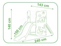 Set Rutsche Toboggan Super Megagliss 2v1 Smoby A Klettergerüst Multiactivity Climbing Tower Mit Kletterwänden Ab 24 Monaten -Smoby 840204 j smoby preliezacka