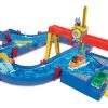 Set Rutsche Funny Toboggan Smoby 200 Cm Und Eine Wasserstraße Mit Containerkran Und 3 Segelbooten Mit 2 Figuren Ab 24 Monaten